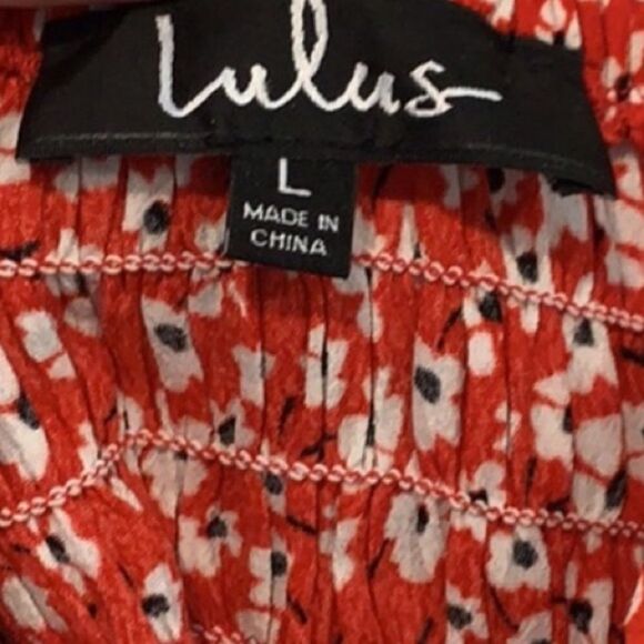 ✨ Sweet Talk Me Red Floral Print Smocked Mini Dress✨ - Picture 11 of 11